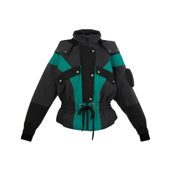 Ballistocardiogram Jackets Coats Women's Gray Green