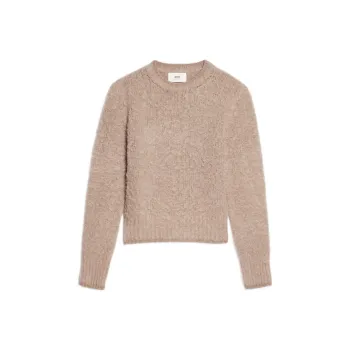 AMIPARIS Textured Fitted Jumper