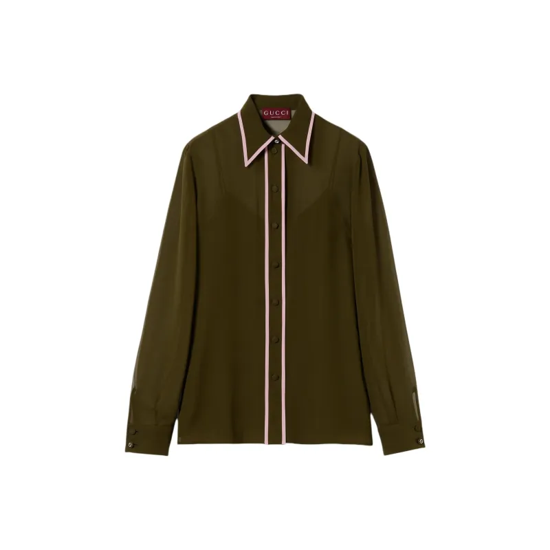GUCCI Shirt Women's Olive Green-0