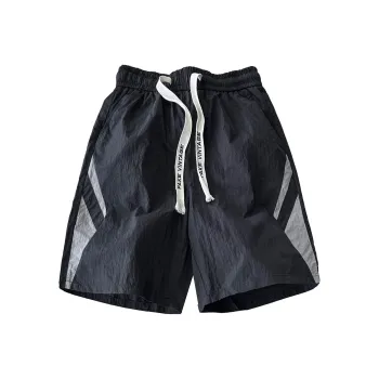 FAKE VINTAGE Summer Casual Shorts Unisex Black