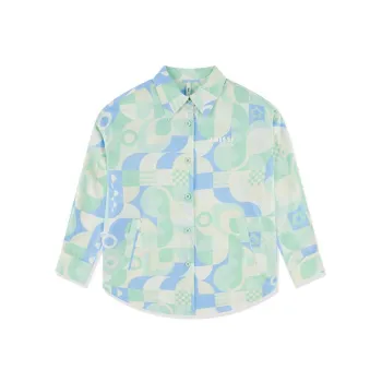 QIAODAN Dry Shirt Women's Olympic Green Print