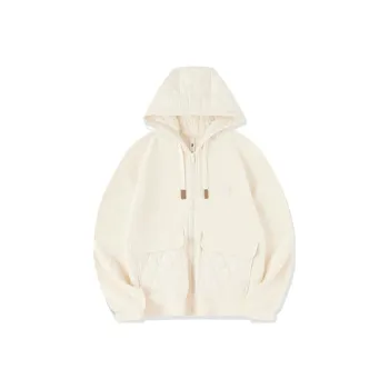 QIAODAN Sports Life Collection Jackets & Coats Women's Cream White