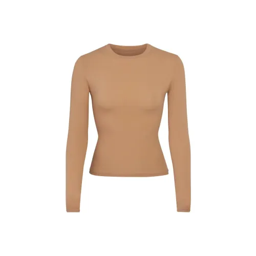 Skims T Shirts Women's Deep Ochre