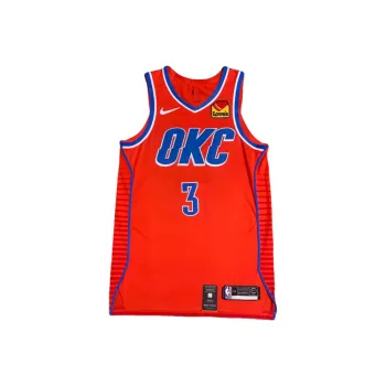 Nike x NBA Oklahoma Thunder Team Basketball Jersey Men's Orange