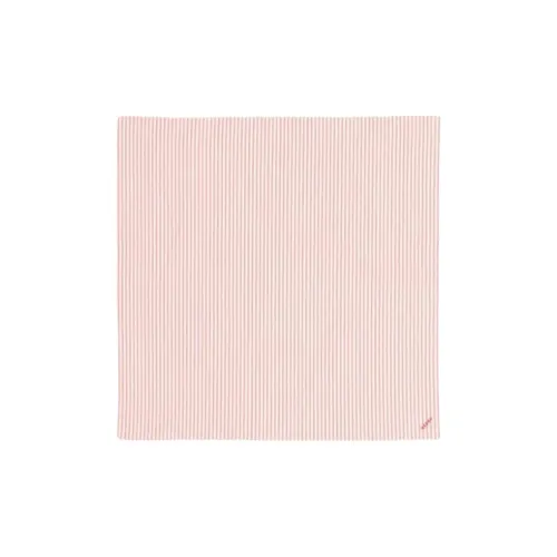 Beams Cotton Silk Scarves Unisex Red