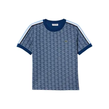 LACOSTE Jacquard Monogram T shirt