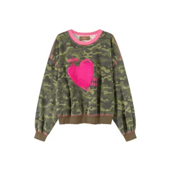 CHUU Sweatshirts Women's Green Camouflage