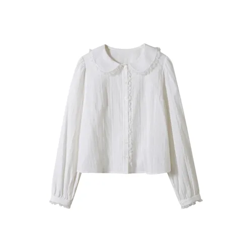 SOLWEIGE Shirt Women's Jacquard White