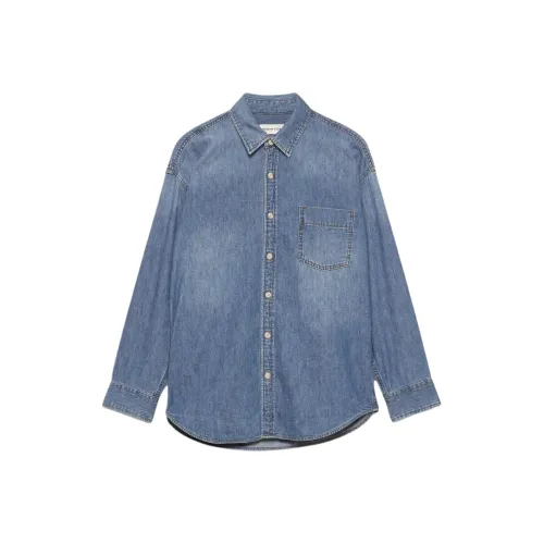 ARITZIA Denim Forum The '80s Comfy Denim Shirt Shirt Women's BLUE/Blue