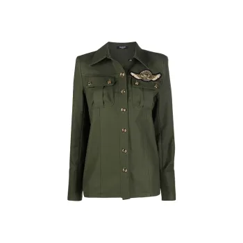 BALMAIN Jackets Women's Army Green