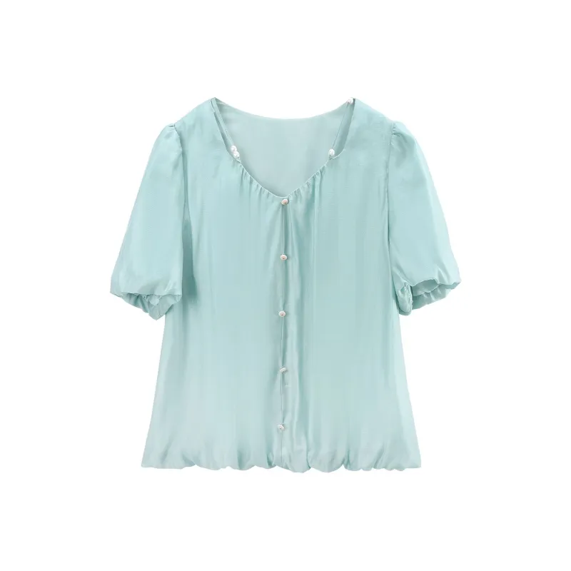 A Paradise For Awakening Shirt Women's Blue-0