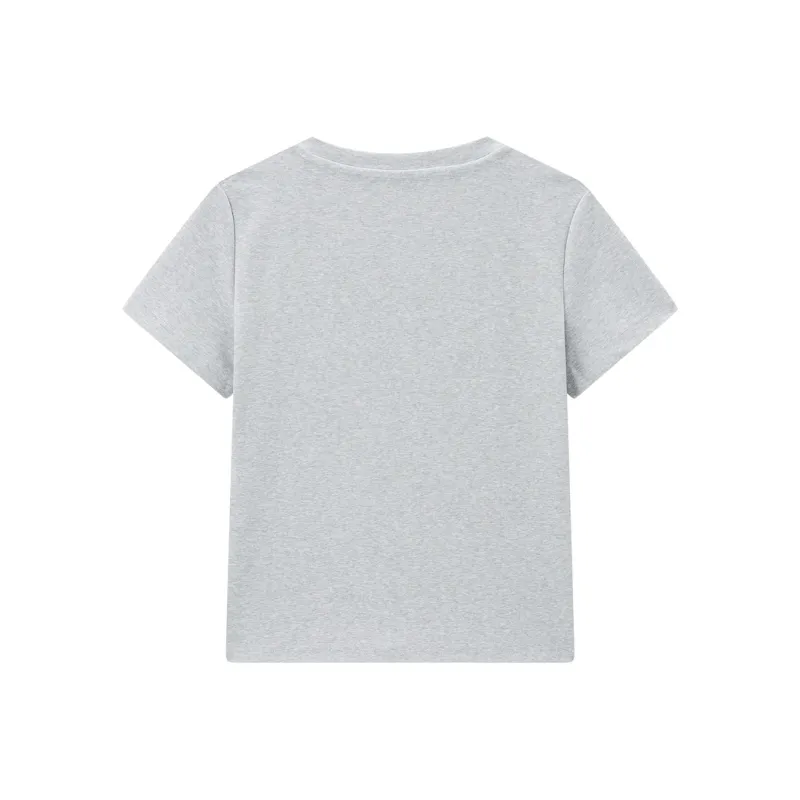 PEACEBIRD T Shirts Women's Gray-1