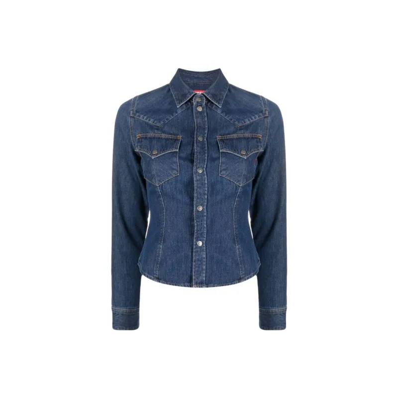 DIESEL Shirts Women's Blue-0