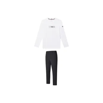 FILA Casual Sportswear Men Standard White+Pitch Black