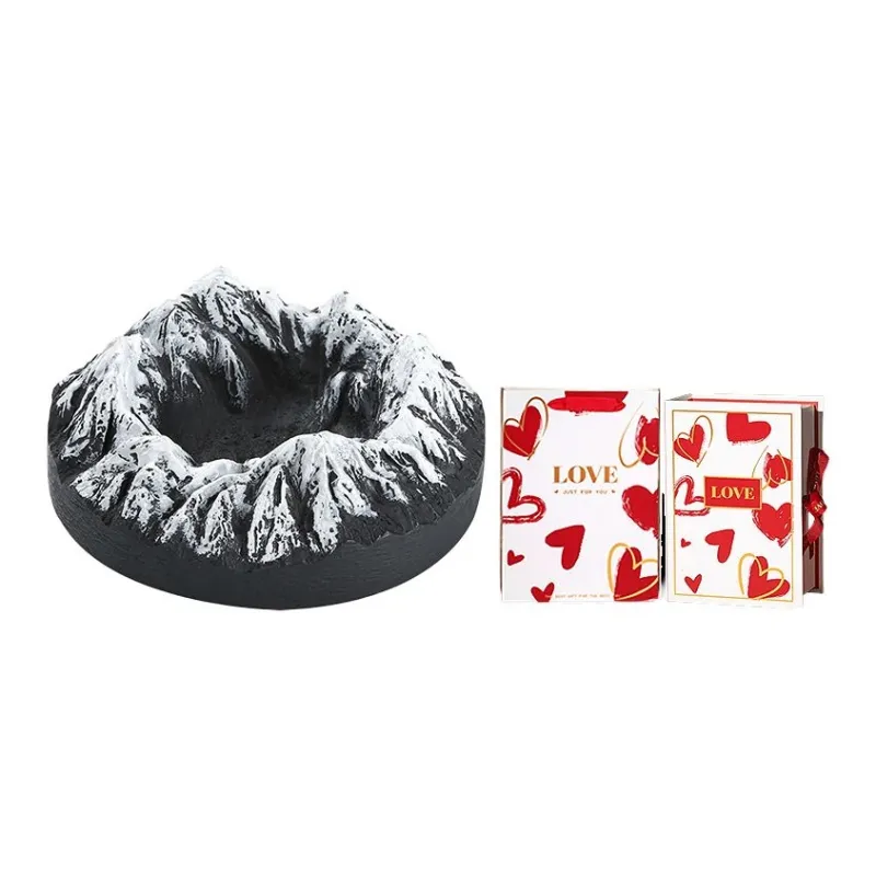 STUFFER Retro Nostalgic High Value Snow Mountain Ornament Ashtray With Advanced Sensitivity-3