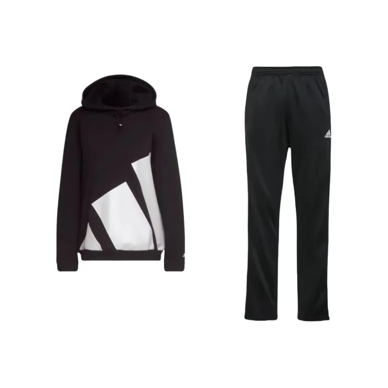 Adidas Sweatshirt Set Unisex Black-0