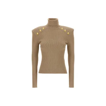 BALMAIN Button-Detailed Knitted Jumper
