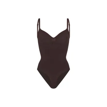 SKIMS FW23 SEAMLESS SCULPT BRIEF BODYSUIT Bodysuits Women's ESPRESSO/Coffee