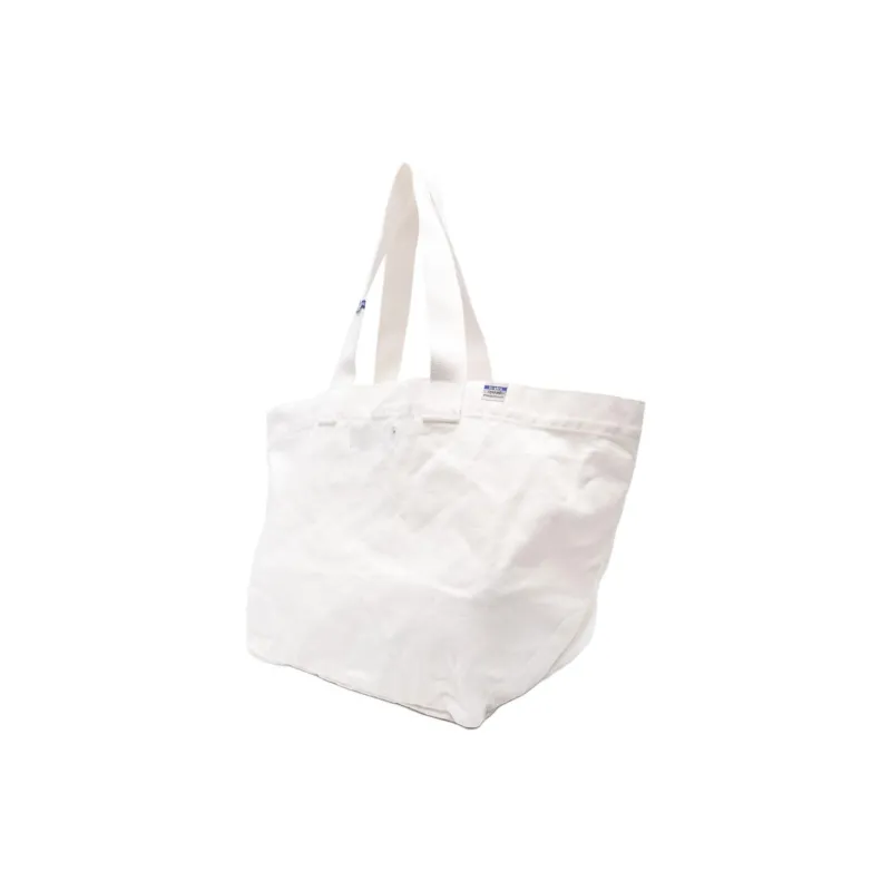 MIHARA YASUHIRO Cotton Tote Bag, Shopping Bag, Handbag, Shoulder Bag Unisex White-3