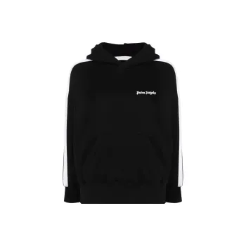 PALM ANGELS Women'ss Track Hoodie Black/White
