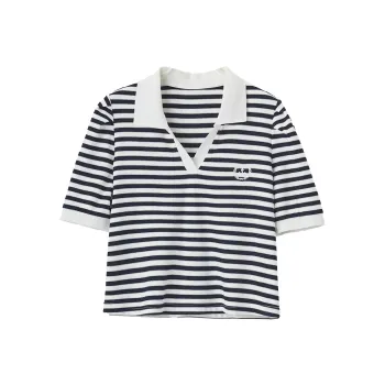 XIANGYING T Shirt Women's Navy Blue