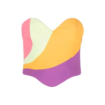 MOSCHINO Colour block Bustier Top