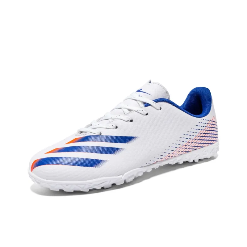 Binary TF Rubber Broken Studs Cushioning Lightweight Soccer Unisex White Blue-1