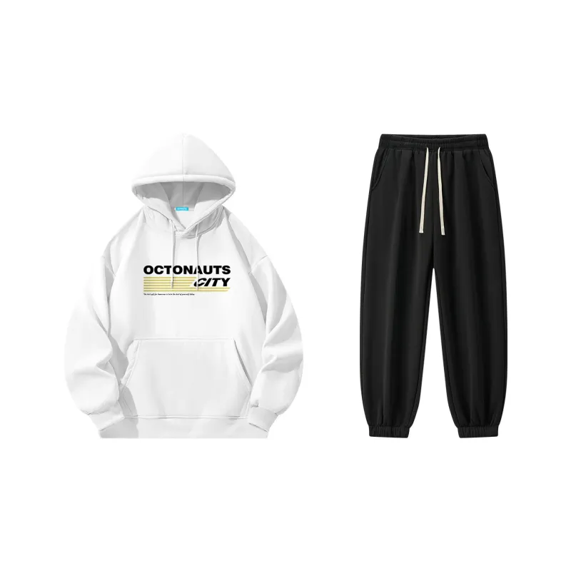 Small Columns Under The Sea Sweatshirt Set Unisex-14