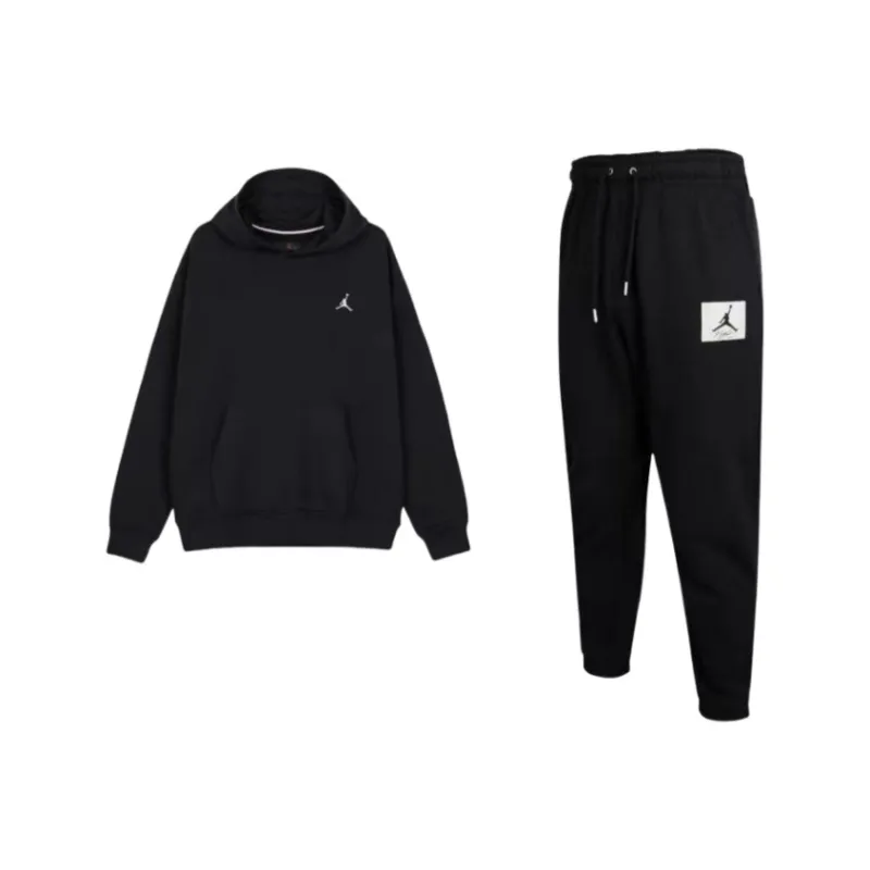 Jordan Sweatshirt Set Men's Black-0