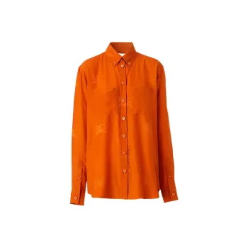 Burberry All Over Jacquard Buttoned Shirt