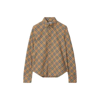 Burberry Check Printed Buttoned Shirt