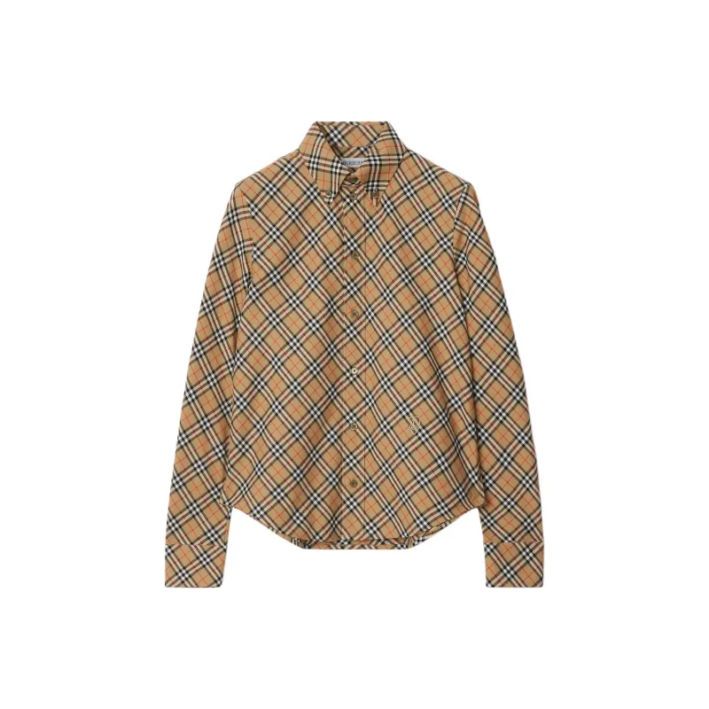 Burberry Check Printed Buttoned Shirt-0