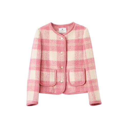 XIANGYING Jackets & Coats Women's Barbie Pink
