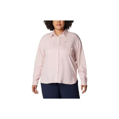 Columbia Shirt Women's Gray Pink