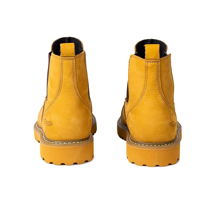 Palitutu Short Chelsea Boots Men's Ginger Yellow-2