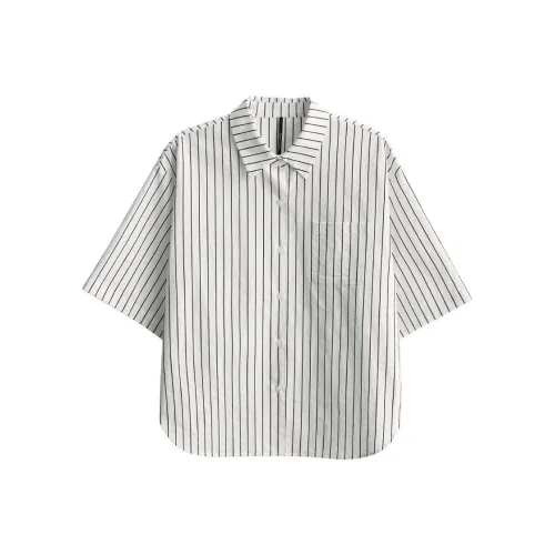 SHALLOW STREAMS Shirt Women's Black White