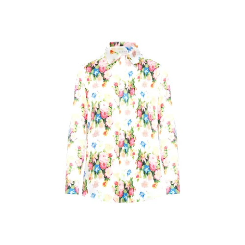 LOEWE Floral Printed Button Up Shirt 'Multicolor/Soft Pink'