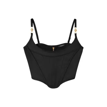 VERSACE Medusa 95 Corset Top 'Black'