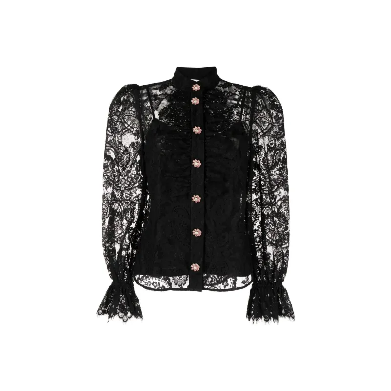 Zimmermann Luminosity Floral-lace Blouse-0