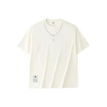 Anta Life Collection Drop Shoulder Sleeve T Shirt Women's Tidal Cloud White