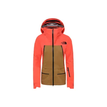 THE NORTH FACE Jacket Women's Bright Orange/British Khaki