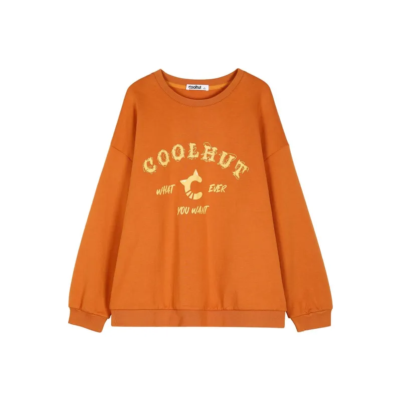 Coolhut Sweatshirt Women's Orange-0
