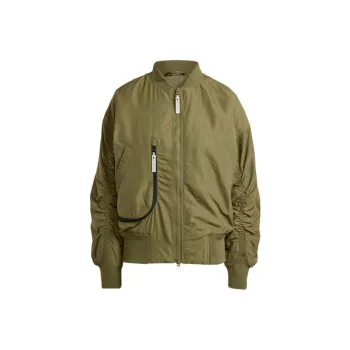 Adidas x Stella McCartney Sportswear Woven Bomber Jacket Jackets Coats Women's Dark Olive Green