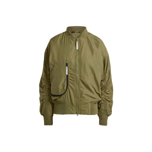 Adidas x Stella McCartney Sportswear Woven Bomber Jacket Jackets Coats Women's Dark Olive Green