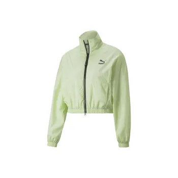 PUMA Dare To Woven Cropped Track Jacket Jacket Women's Green