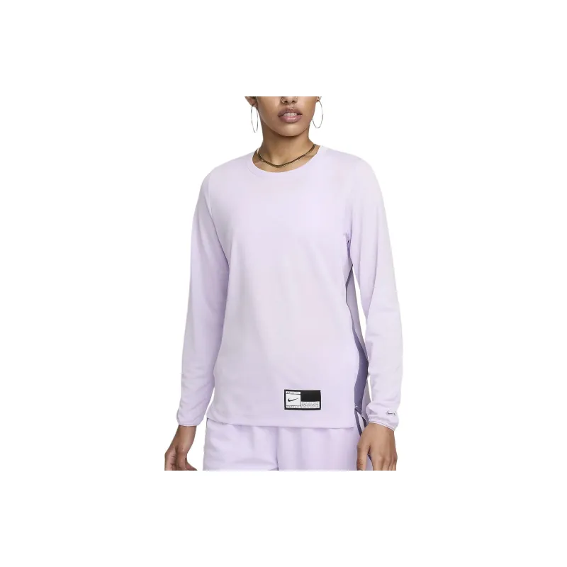 Nike Women's Dri FIT Long Sleeve Warm Up Basketball Top-0