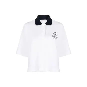 Moncler Logo Embroidered Short-Sleeved Polo Shirt