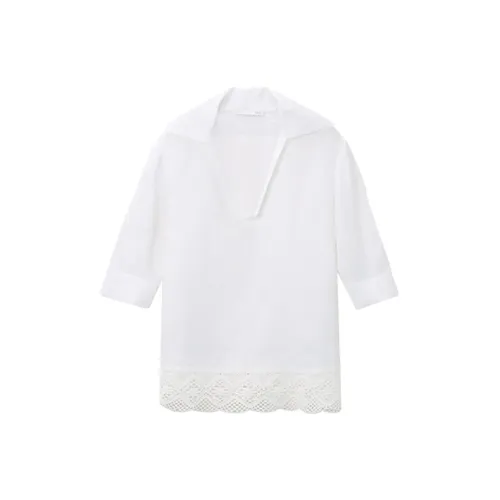 OVV Shirts Women's Bleached Solid Color 11