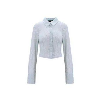 Rotate Sequin-Embellished Cropped Cardigan