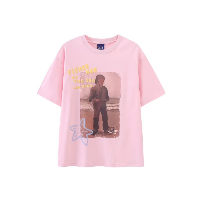 QISENYAR T-Shirts Women's-4